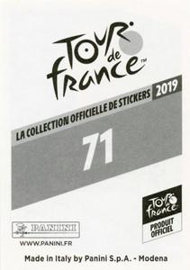 2019 Panini Tour de France #71 Gregor Muhlberger Back